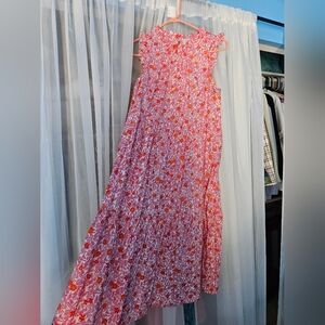 Floral J. Crew Dress with pockets and an inside layer